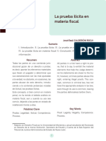 La Prueba Ilícita en Materia Fiscal