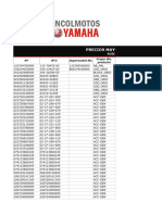 Lista de Precios Mayorista Enero 2024