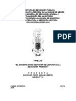 El Docente Como Mediador de Lectura en La Educación Primaria