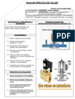 HOJA DE PRACTICA 8 - Electrovalvulas GAS Y GASOLINA