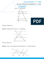 Lista de Revisa-O - P1 - Recursos Matema-Ticos Facilitadores