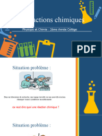 Les Réactions Chimiques: Physique Et Chimie: 2ème Année Collège