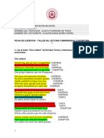 Semana I - Ejercicio - Comunicación Bilingue - Ficha