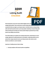 Amazon Listing Audit Checklist