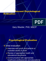 Child Adolescent Psychological Evaluation