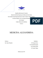 Medicina Alejandrina. Historia 