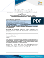 Guia de Actividades y Ruìbrica de Evaluacioìn - Unidad 2 - Etapa 3 - Capacidad Instalada, Producción y Almacenamiento