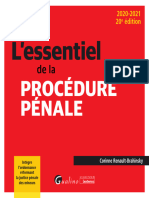 L'essentiel: Procédure Pénale