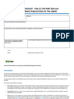 FDA ISO Gap Analysis Checksheet - Upgrade