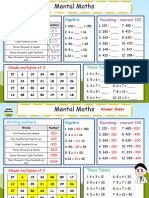 Grade 4 Mental Maths Worksheet 4 1 PDF