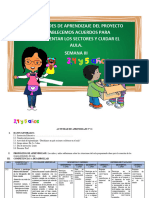 Unidocente Sesiones de Sectores Iii Semana