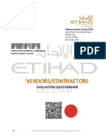 Etihad Assessment Questionnaire