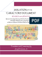 Translation of The 'Caractors' Document - Revised and Updated