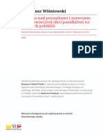 E. Wiśniowski - Badania Nad Początkami I Rozwojem Średniowiecznej Sieci Parafialnej Na Ziemiach Polskich