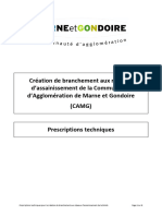 Prescriptions Techniques Branchement CAMG