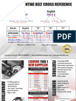 1673 Bando Serpentine Belt Cross Reference v2