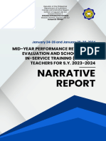 Inset-Narrative Report