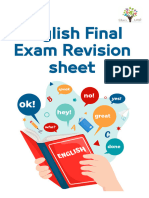 Without Marks Final Ver. English Final Exam Revision Sheet 2024 A4