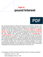 Topic 4 Compound Interest