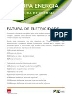 Folheto Poupa-Energia Fatura-Eletricidade