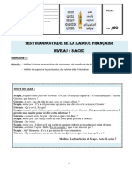 Evaluation Diagnostique - 3ème Année de Collège