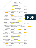 Relative Clause, Ing-Ed Adj