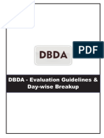 PG DBDA Evaluation Guidelines and Daywise Breakup Sept 2021