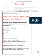 300+ TOP Compiler Design MCQs and Answers Quiz Exam 2023