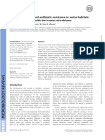 Bacterial Diversity and Antibiotic Resistance in Water Habitats Searching The Links With The Human Microbiome
