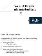 02-2 Health Determinants Indicators