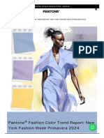 Pantone® Fashion Color Trend Report - New York Fashion Week Primavera 2024 - Pantone