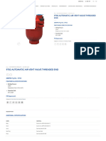 9702 Automatic Air Vent Valve Threaded End - Fivalco Group - Leading Valves Manufacturer