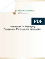 Framework For Managing Programme Performance Information