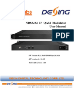 NDS3332 IP QAM Modulator User Manual 201610