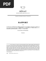 Rapport Du SENAT Francais Sur Le Régime Des Immunités Juridictionnelles Des Etats