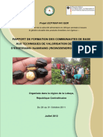 Rapport de Formation Des Communautes de Base Aux Techniques de Valorisation Des Graines D'Essessang/ Njansang (Ricinodendron Heudelotii)