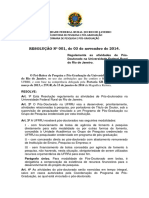 12 Resolucao PROPPG No 001 de 03-11-2014 Regulamento Das Atividades de Pos Doutorado Na UFRRJ