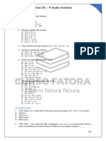 Lista 03 - Função Modular: Embasamento