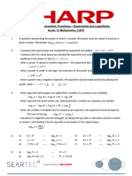 Worksheet 3 Memorandum Functions - Exponential and Logarithmic Grade 12 Maths