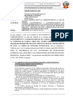 INFORME 085 Alzanzo Infome Mensual Correspondiente Al Mes de AGOSTO