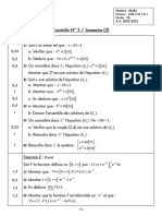 Contrôle 2 Maths 2AB S.M 22-23