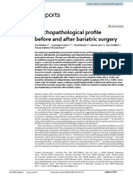 Psychopathological Profile Before and After Bariatric Surgery