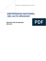 Informe de Factibilidad. Unau.