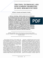 Kennedy Deshler 2010 Literacy Instruction Technology and Students With Learning Disabilities Research We Have Research