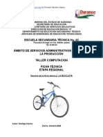 Análisis de Objeto Técnico La Bicicleta (Version 2)