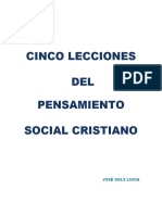 Cinco Lecciones Pensamiento Social Cristiano