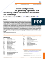 Broad-Ranging Review: Con Figurations, Membrane Types, Governing Equations, and in Uencing Factors On Microbial Desalination Cell Technology