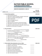 Summative Assessment-2, 2023-24 Class: Three FM: 100 Subject: SST Time: 3 Hours