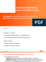 Phil Meeting 12.2 - Lessons Learned From Real World S4HANA Projects From 2019 To 2021