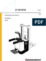 Jungheinrich - Gerbeur - ERC Z14 - Instructions de Service